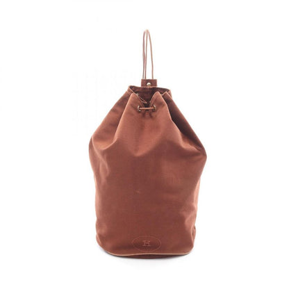 Hermes Shoulder Bag Porochonmimil GM Brown Canvas Leather Porochonmimil GM