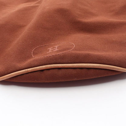 Hermes Shoulder Bag Porochonmimil GM Brown Canvas Leather Porochonmimil GM