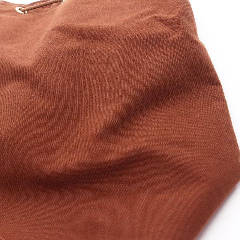Hermes Shoulder Bag Porochonmimil GM Brown Canvas Leather Porochonmimil GM