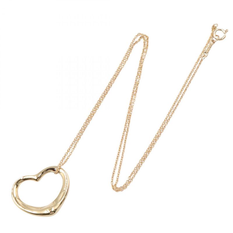 Tiffany & Co Tiffany＆co Necklace Open Heart Necklace Neck Circumference 40.5cm