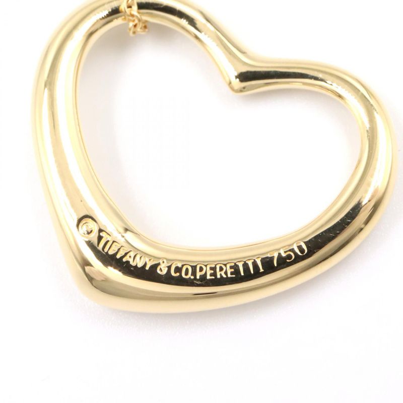 Tiffany & Co Tiffany＆co Necklace Open Heart Necklace Neck Circumference 40.5cm