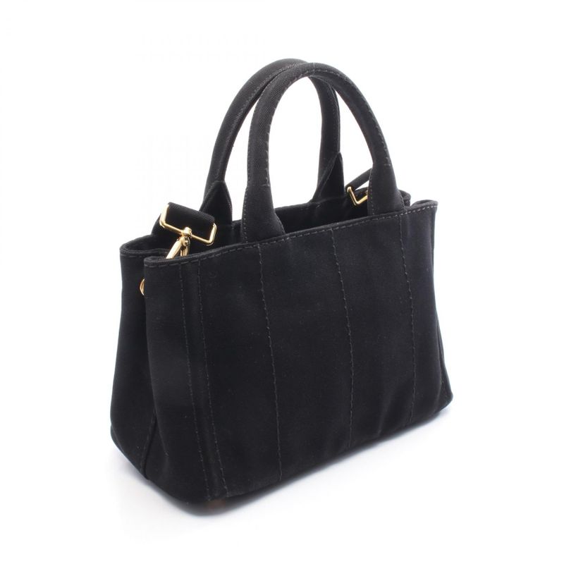 Prada Tote Bag Canapa 1bg439 Black Other 2way Canapa Tote Ladies Used B