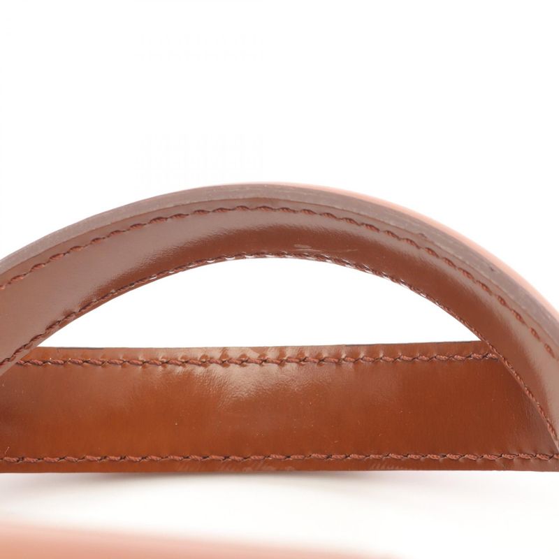 Cartier Handbag Panthère Brown Leather Panthère Hand Ladies Used B