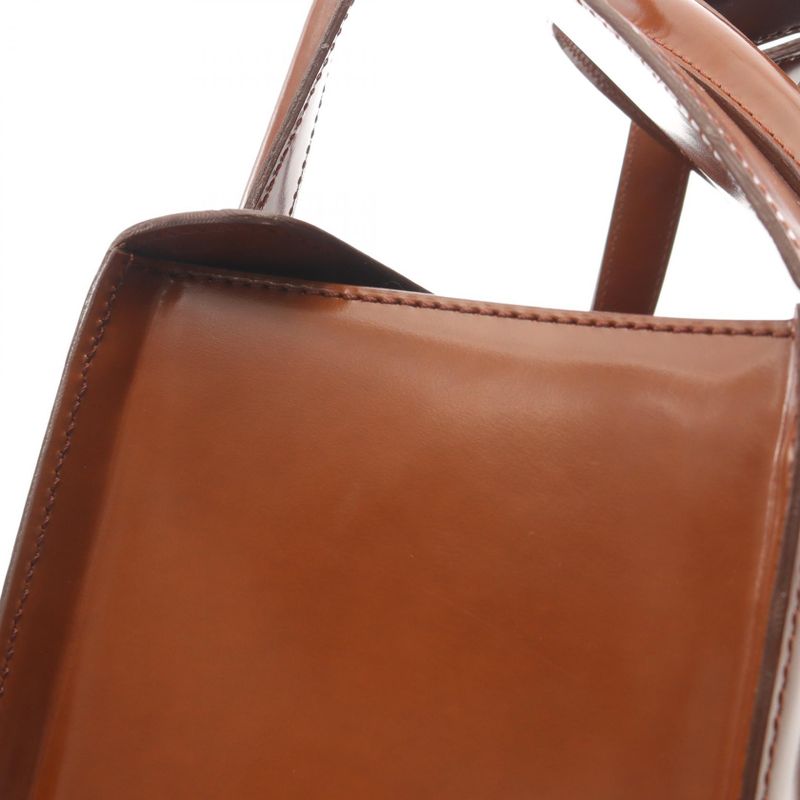 Cartier Handbag Panthère Brown Leather Panthère Hand Ladies Used B