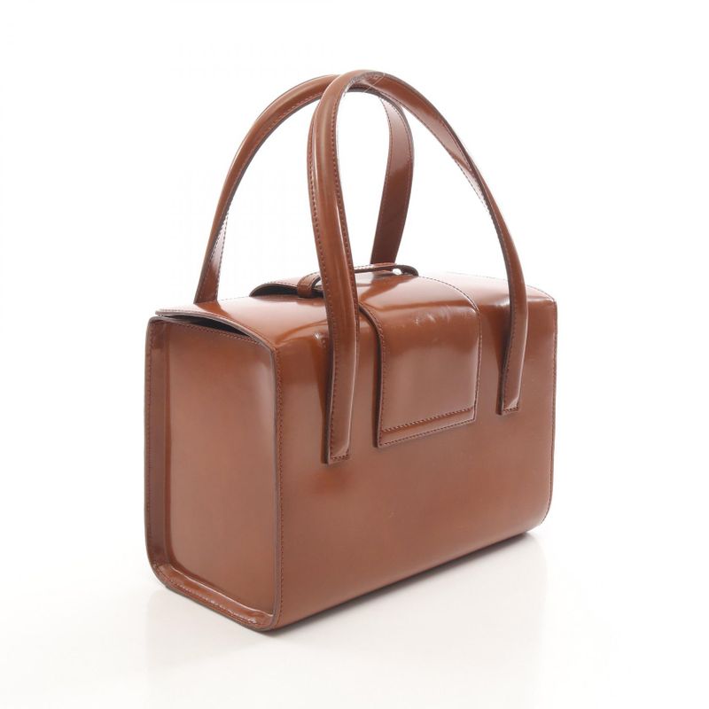 Cartier Handbag Panthère Brown Leather Panthère Hand Ladies Used B