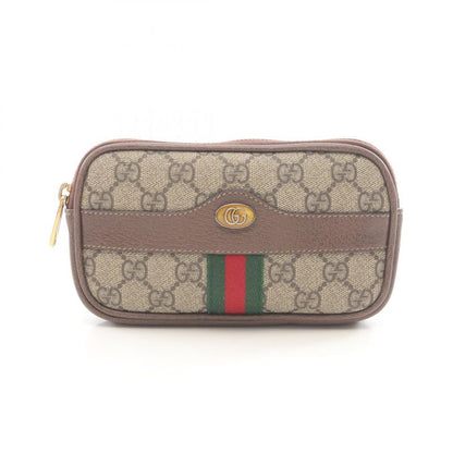 Gucci Waist Bag Ophidia GG Supreme Sherry Line 519308 Beige Brown PVC Coated