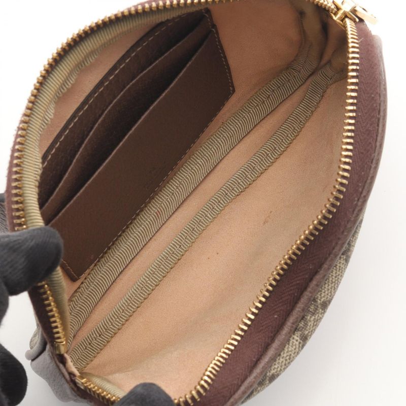 Gucci Waist Bag Ophidia GG Supreme Sherry Line 519308 Beige Brown PVC Coated