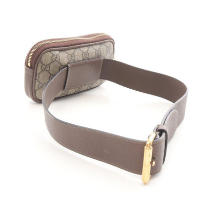 Gucci Waist Bag Ophidia GG Supreme Sherry Line 519308 Beige Brown PVC Coated