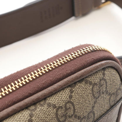 Gucci Waist Bag Ophidia GG Supreme Sherry Line 519308 Beige Brown PVC Coated