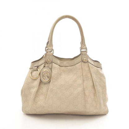 Gucci Handbag Sookie 211944 Ivory Leather Sookie Guccissima Handbag Ladies Used