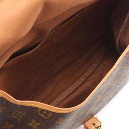 Louis Vuitton Shoulder Bag Saumur 35 M42254 PVC Coated Canvas Leather Saumur 35