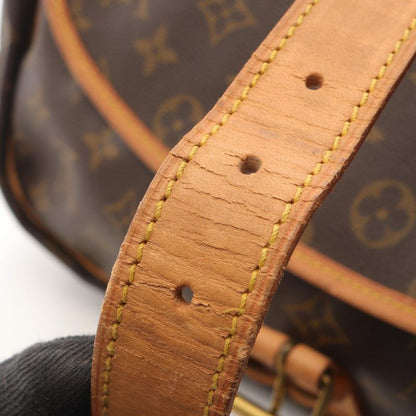 Louis Vuitton Shoulder Bag Saumur 35 M42254 PVC Coated Canvas Leather Saumur 35