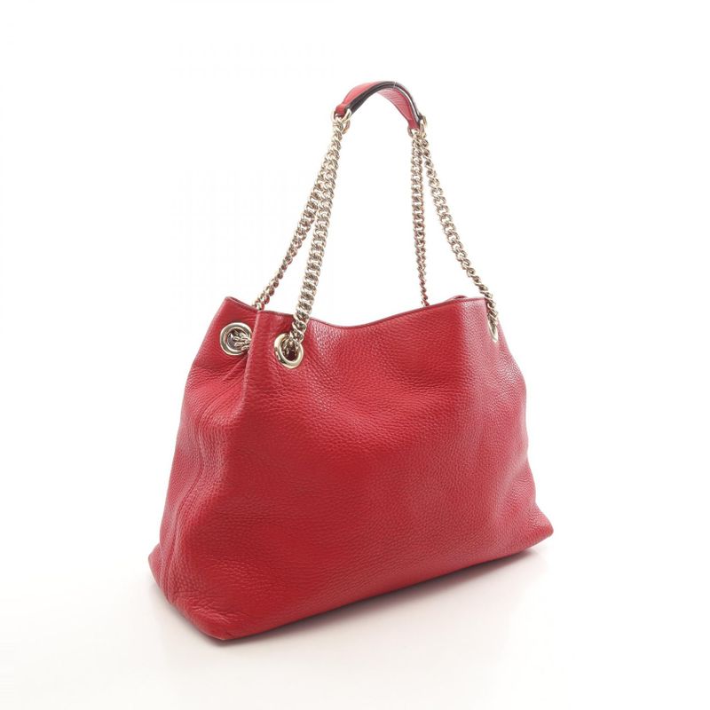 Gucci Shoulder Bag Soho Interlocking G 308982 Red Leather Soho Interlocking G