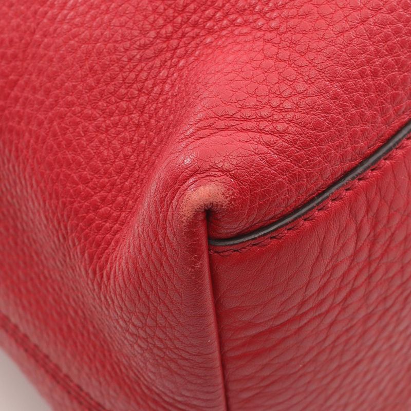 Gucci Shoulder Bag Soho Interlocking G 308982 Red Leather Soho Interlocking G