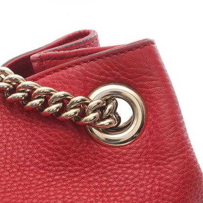 Gucci Shoulder Bag Soho Interlocking G 308982 Red Leather Soho Interlocking G