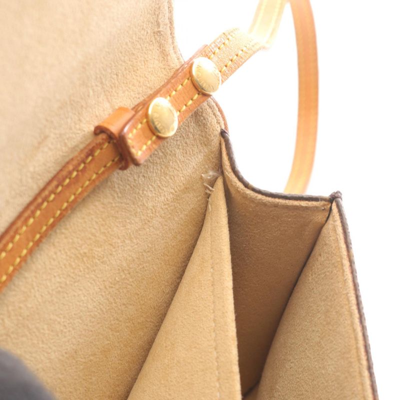 Louis Vuitton Shoulder Bag Pochette Twin GM M51852 PVC Coated Canvas Leather