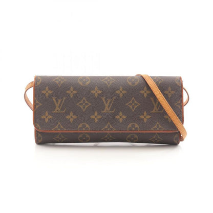 Louis Vuitton Shoulder Bag Pochette Twin GM M51852 PVC Coated Canvas Leather