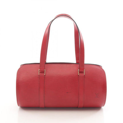 Louis Vuitton Handbag Souflo M52227 Castilian Red Leather Souflot Women's Used B