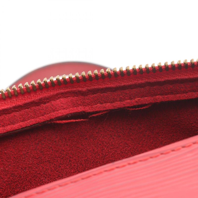 Louis Vuitton Handbag Souflo M52227 Castilian Red Leather Souflot Women's Used B