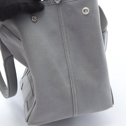 Balenciaga Tote Bag Navy Cabas S Navy Cabas 339933 Gray Canvas Leather Navy