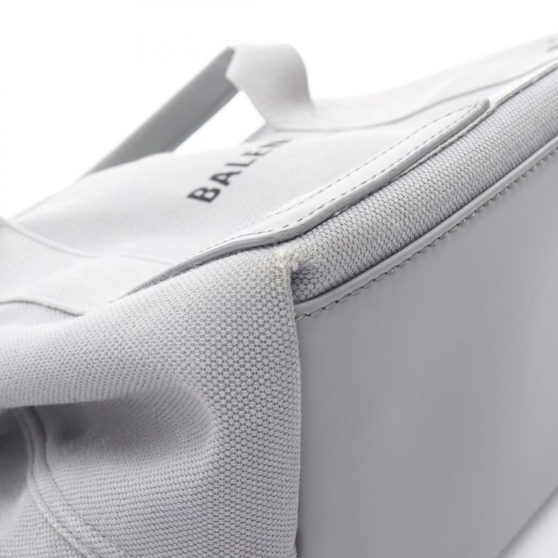 Balenciaga Tote Bag Navy Cabas S Navy Cabas 339933 Gray Canvas Leather Navy