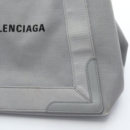 Balenciaga Tote Bag Navy Cabas S Navy Cabas 339933 Gray Canvas Leather Navy