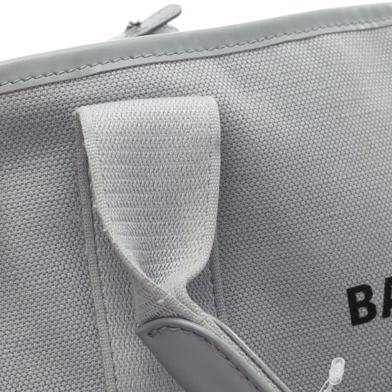 Balenciaga Tote Bag Navy Cabas S Navy Cabas 339933 Gray Canvas Leather Navy