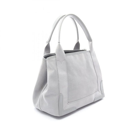 Balenciaga Tote Bag Navy Cabas S Navy Cabas 339933 Gray Canvas Leather Navy