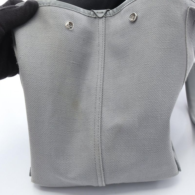 Balenciaga Tote Bag Navy Cabas S Navy Cabas 339933 Gray Canvas Leather Navy