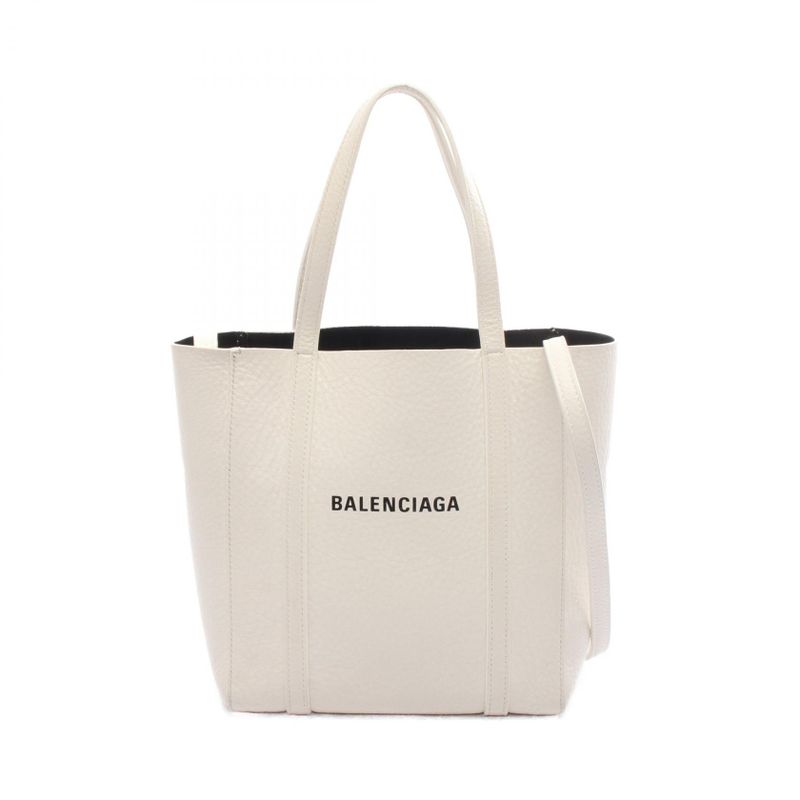 Balenciaga Tote Bag Everyday XXS Everyday 551815 White Leather Everyday 2way
