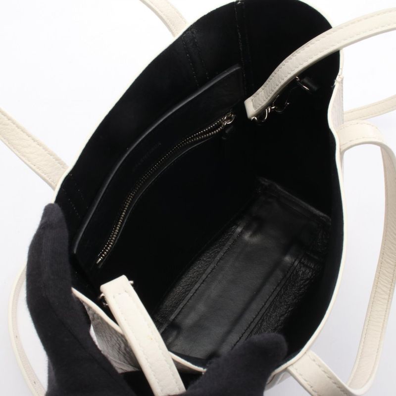 Balenciaga Tote Bag Everyday XXS Everyday 551815 White Leather Everyday 2way