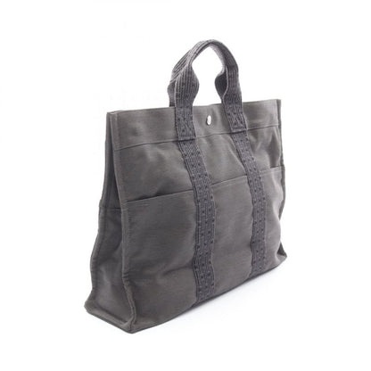 Hermes Tote Bag Her Line MM Gray Canvas Her Line Tote MM Unisex Used B