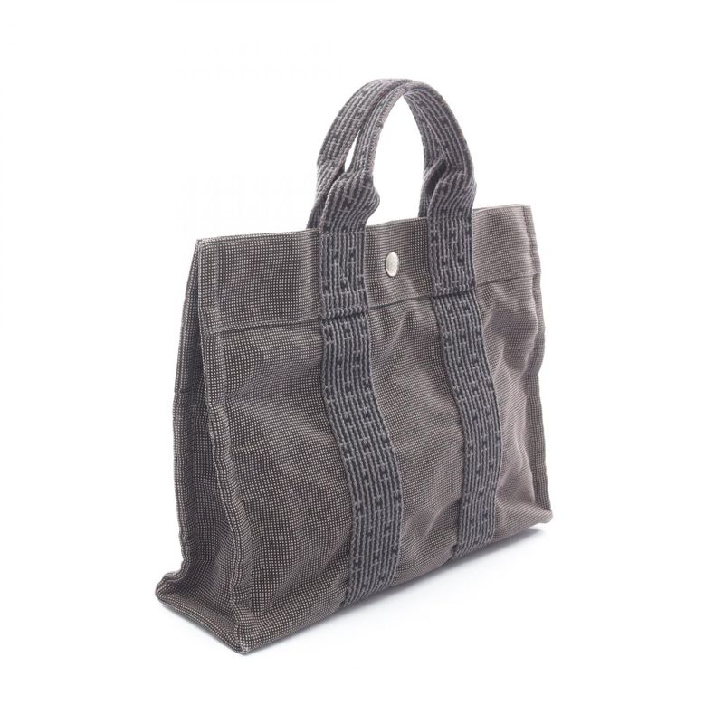 Hermes Tote Bag Her Line PM Gray Canvas Her Line Tote PM Women's Used B