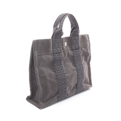 Hermes Tote Bag Her Line PM Gray Canvas Her Line Tote PM Women's Used B