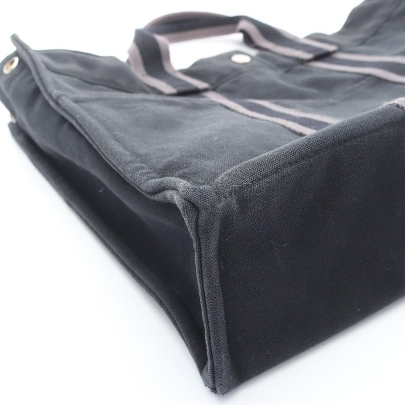 Hermes Tote Bag Fourre Tout MM Black Canvas Fourre Tout Tote MM Black Ladies