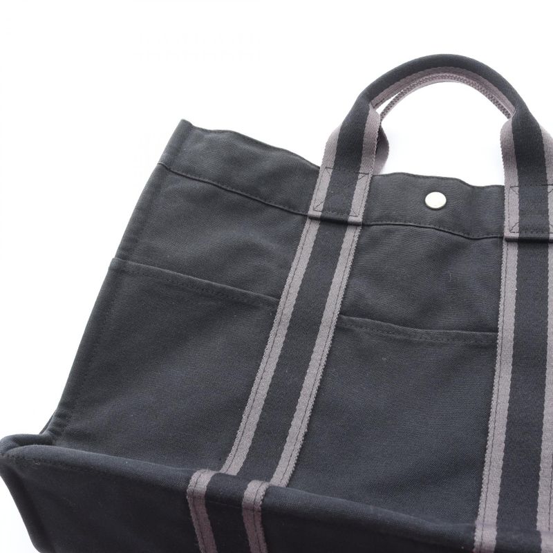 Hermes Tote Bag Fourre Tout MM Black Canvas Fourre Tout Tote MM Black Ladies