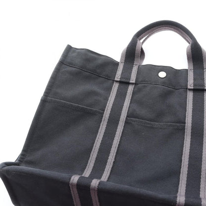 Hermes Tote Bag Fourre Tout MM Black Canvas Fourre Tout Tote MM Black Ladies