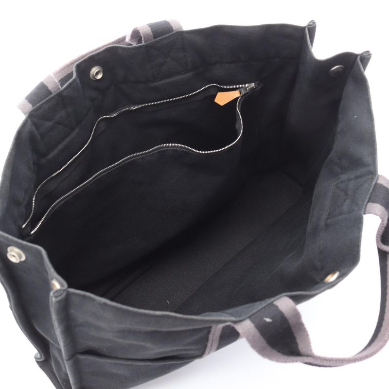 Hermes Tote Bag Fourre Tout MM Black Canvas Fourre Tout Tote MM Black Ladies