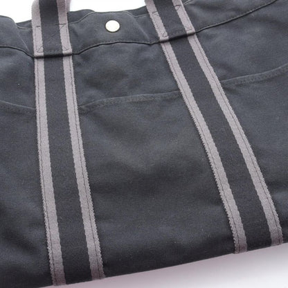 Hermes Tote Bag Fourre Tout MM Black Canvas Fourre Tout Tote MM Black Ladies