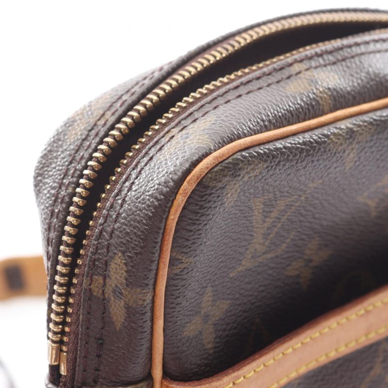 Louis Vuitton Shoulder Bag Danube M45266 PVC Coated Canvas Leather Danube