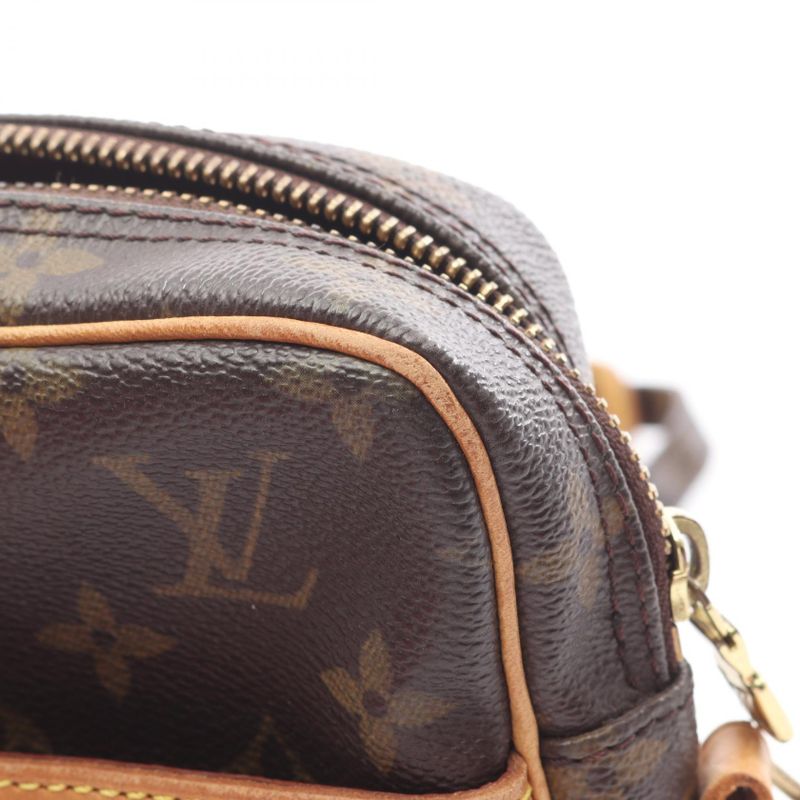 Louis Vuitton Shoulder Bag Danube M45266 PVC Coated Canvas Leather Danube