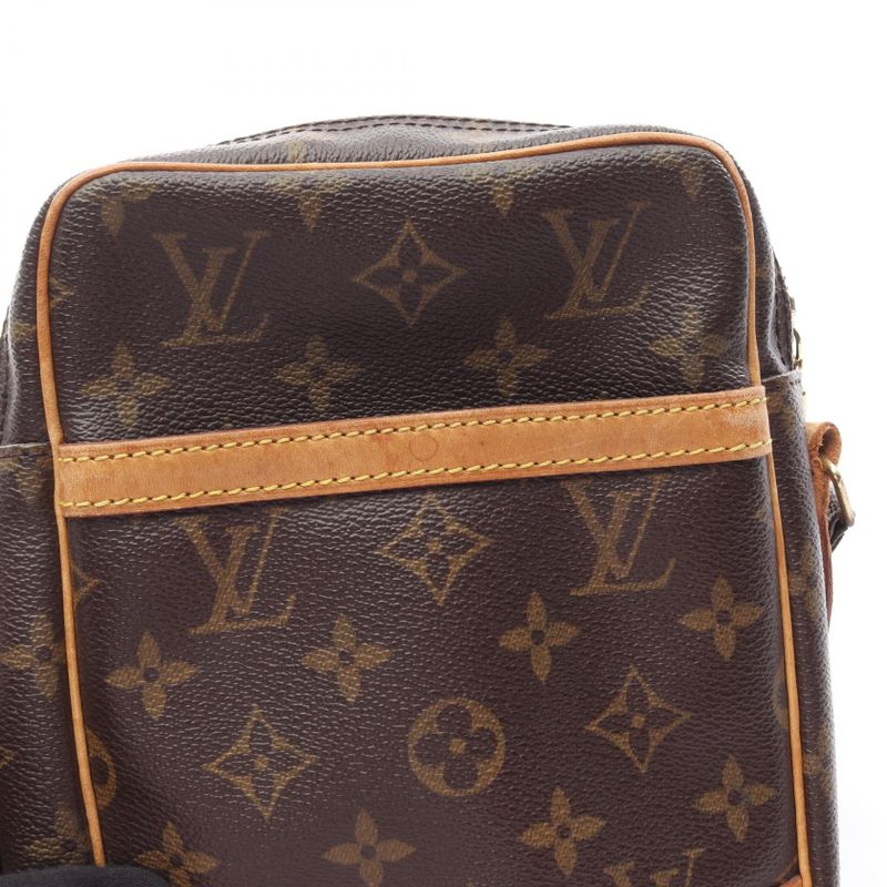 Louis Vuitton Shoulder Bag Danube M45266 PVC Coated Canvas Leather Danube