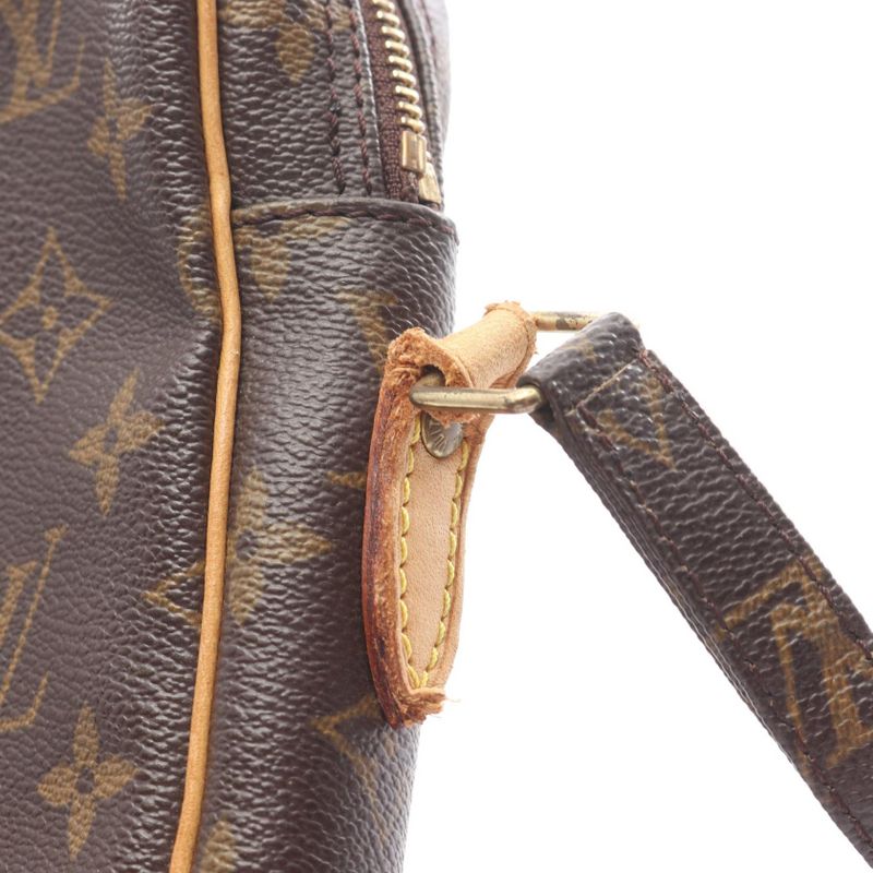 Louis Vuitton Shoulder Bag Danube M45266 PVC Coated Canvas Leather Danube