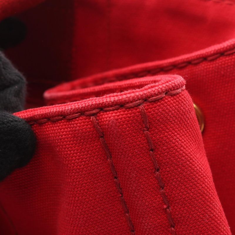 Prada Tote Bag Canapa Bn1872 Red Canvas Canapa Tote Ladies Used B