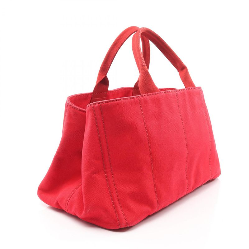 Prada Tote Bag Canapa Bn1872 Red Canvas Canapa Tote Ladies Used B