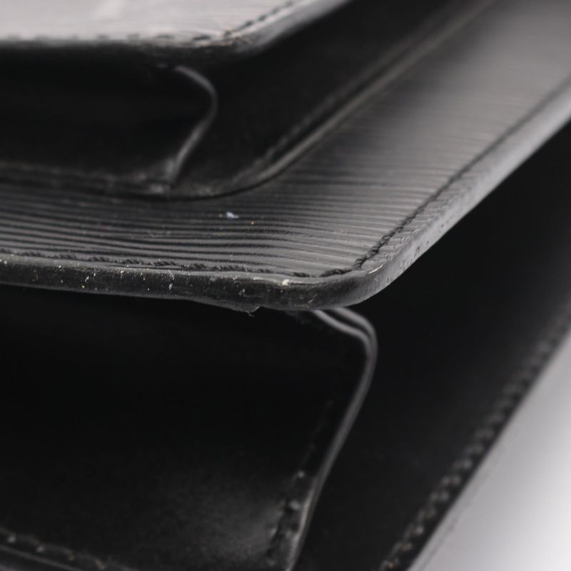 Louis Vuitton Handbag Monceau M52122 Noir Black Leather Monceau Ladies Used C