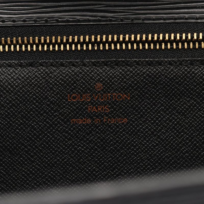 Louis Vuitton Handbag Monceau M52122 Noir Black Leather Monceau Ladies Used C