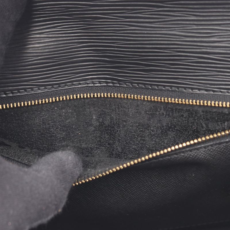 Louis Vuitton Handbag Monceau M52122 Noir Black Leather Monceau Ladies Used C