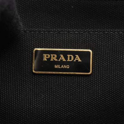 Prada Tote Bag Canapa Bn2642 Black Canvas Canapa Tote Ladies Used B