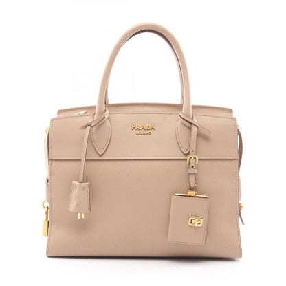 Prada Handbag Esplanade Saffiano + City C 1ba046 Pink Beige Saffiano Leather
